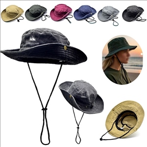 Unisex Washed Cotton Fishing Bucket Hat